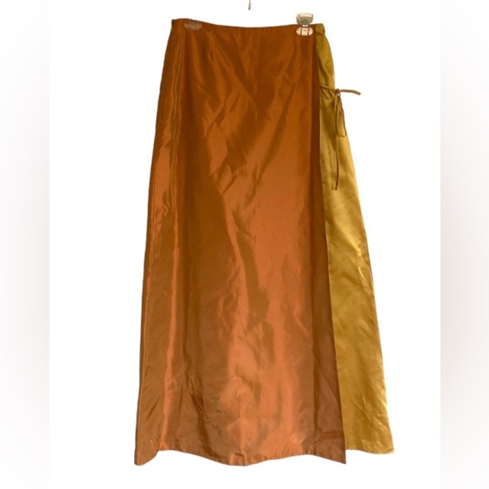 PANOPLY Iridescent Faux Wrap Maxi Skirt Size 9/10